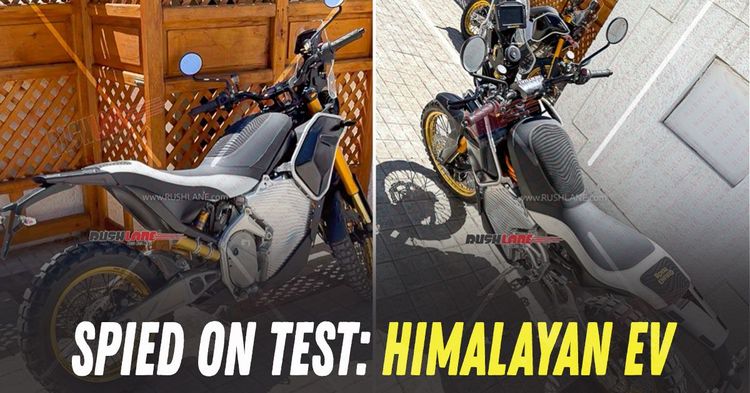 royal enfield himalayan ev spied on test