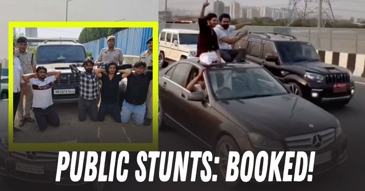 sunroof stunts on dwarka expressway booked sunroof stunts on dwarka expressway booked