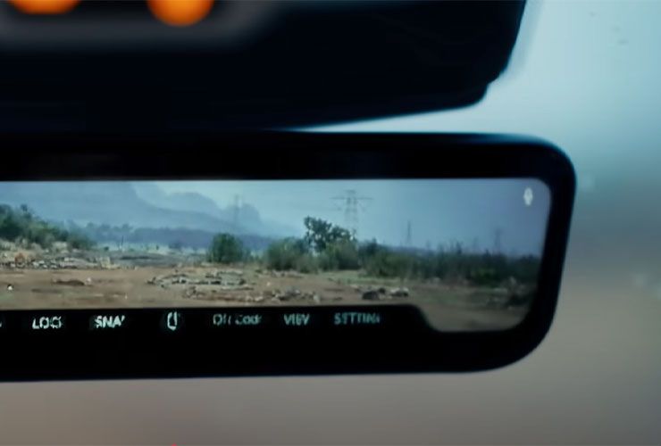 rearview camera in harrier ev