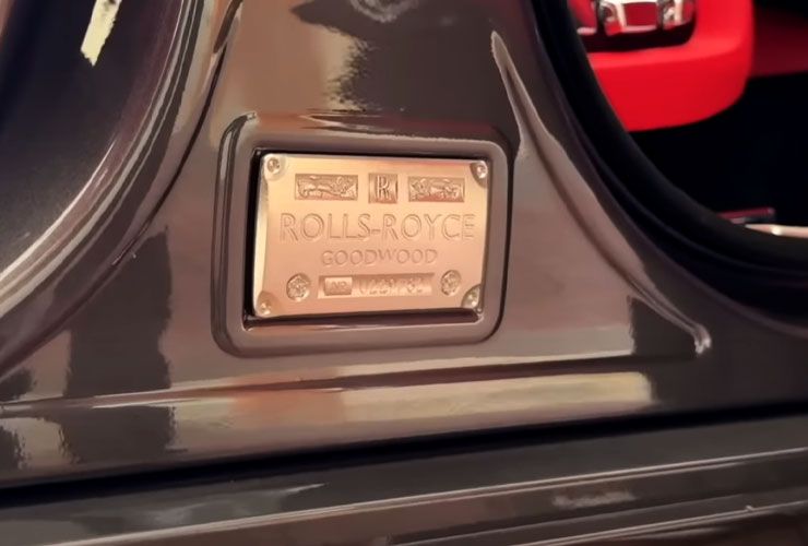 rolls royce vin plate