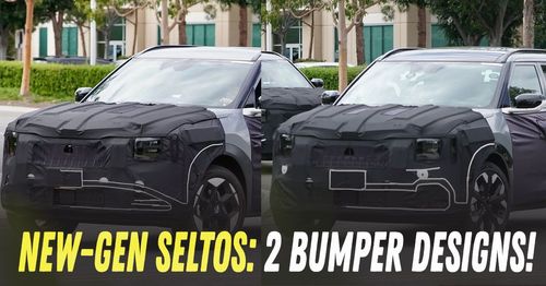 2 bumper designs for new generation seltos EV and ice powertrains 2 bumper designs for new generation seltos EV and ice powertrains