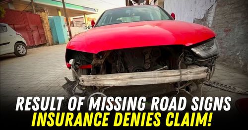 audi crash missing road sign insurance claim denied featured audi crash missing road sign insurance claim denied featured
