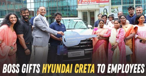 boss gifts hyundai creta to employees boss gifts hyundai creta to employees