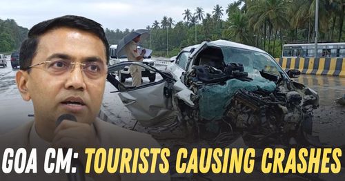 chief minister says that tourists cause 70 percent crashes in goa
