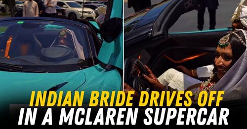 indian bride drives away in mclaren supercar featured indian bride drives away in mclaren supercar featured