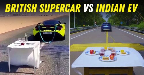 mclaren 720s vs tata harrier.ev table cloth test featured