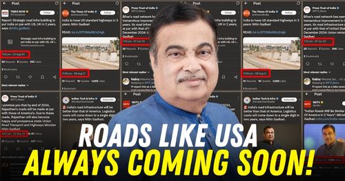 nitin gadkari's indian roads better than US roads promise 1