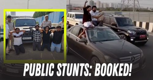 sunroof stunts on dwarka expressway booked sunroof stunts on dwarka expressway booked