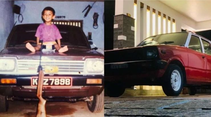 son gifts father his first car