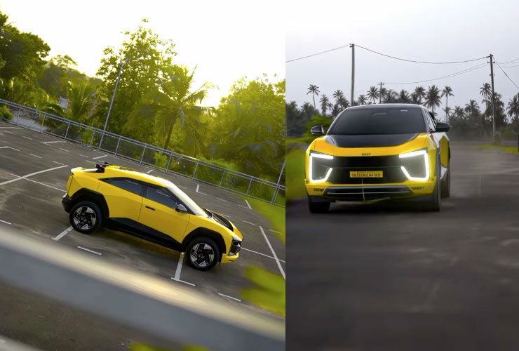 yellow mahindra be6