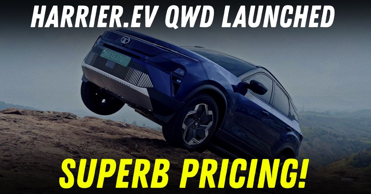 2025 tata harrier.ev qwd launched price announcement featured