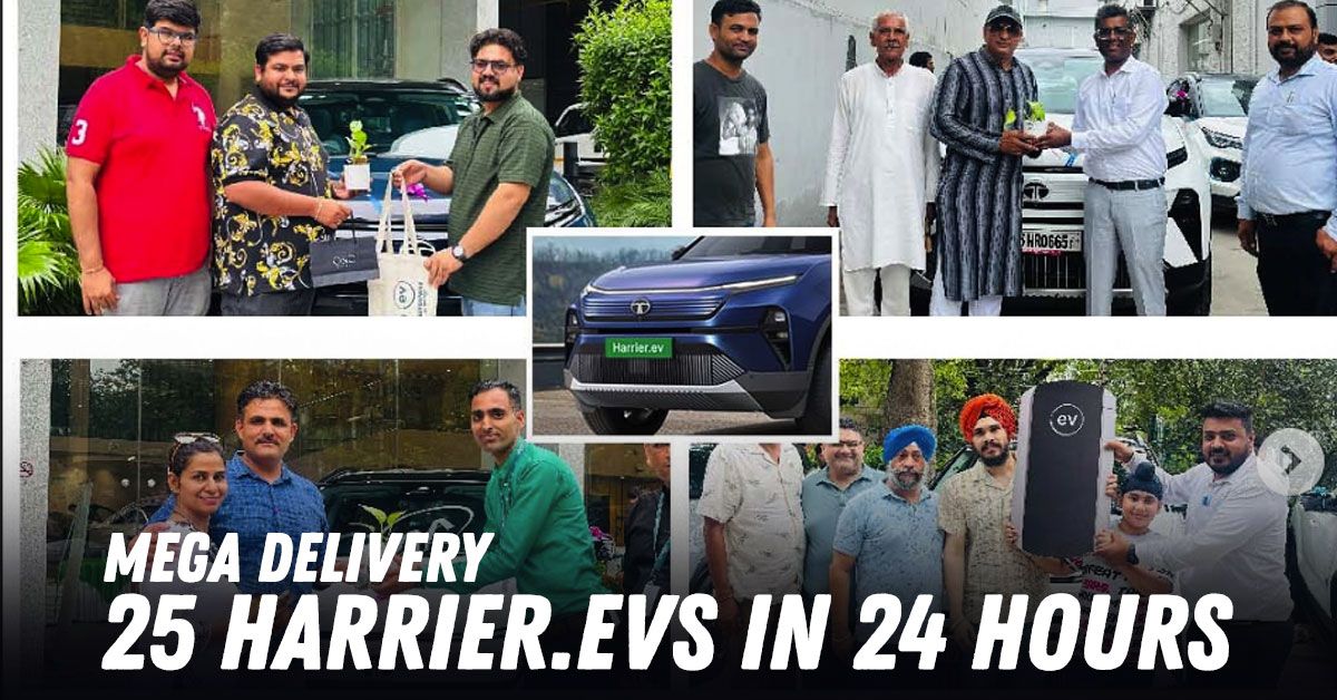 25 tata harrier evs delivered on a single day