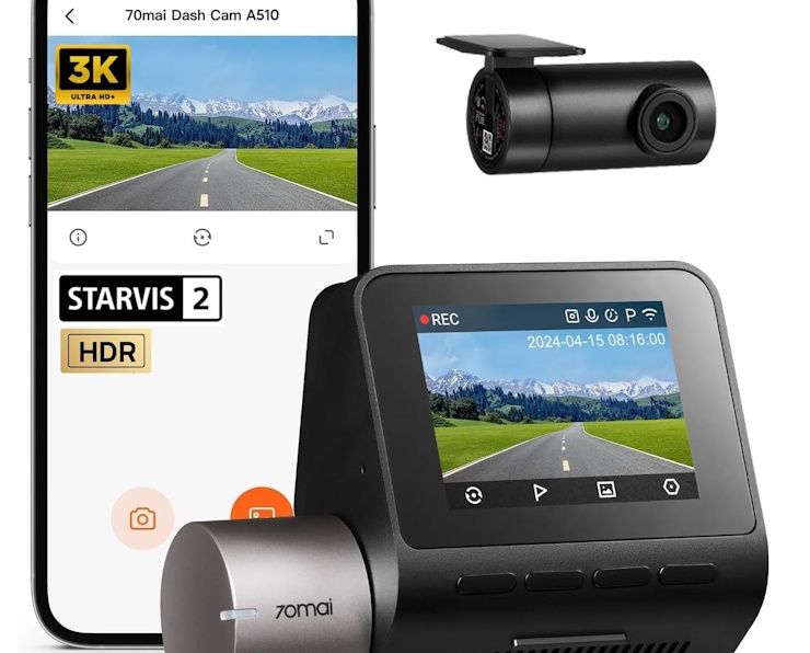 70mai A510 HDR 3K Dual Channel Dash Cam