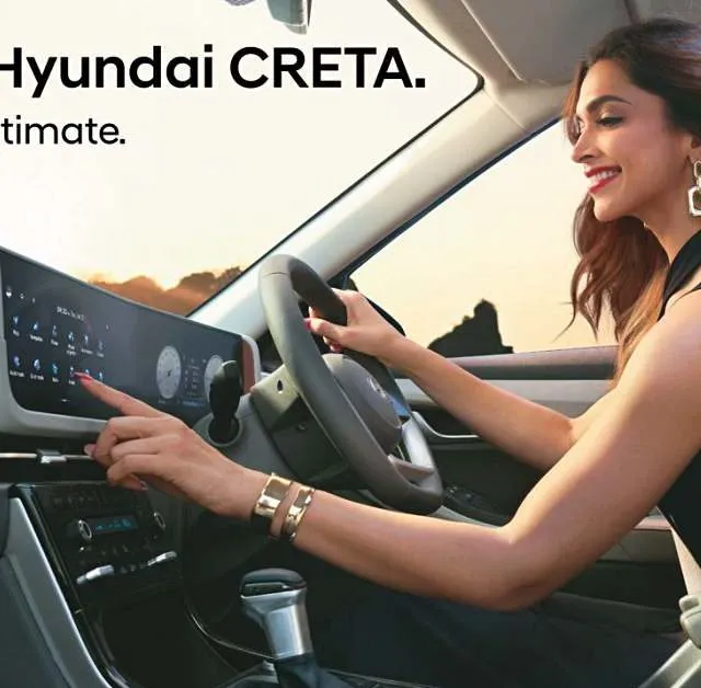 Deepika Padukone Hyundai Creta facelift interior 