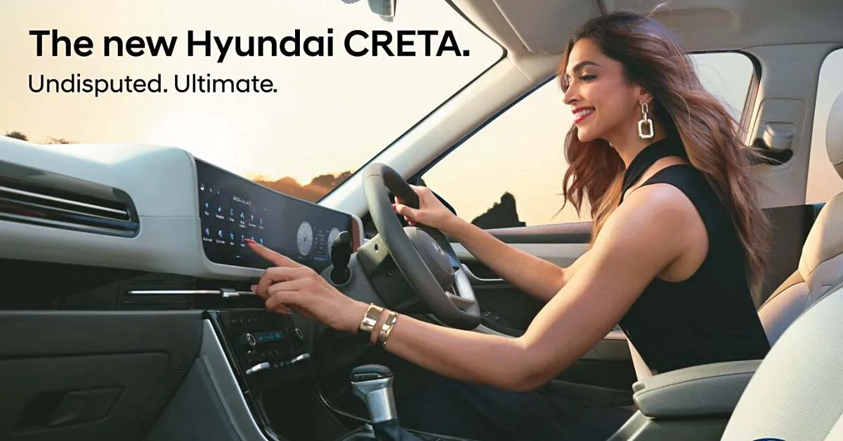 Deepika Padukone Hyundai Creta facelift interior 