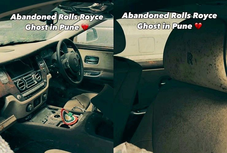 abandoned rolls royce ghost interior