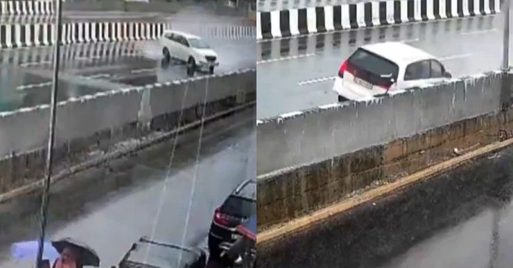 aquaplaning innova hits barrier