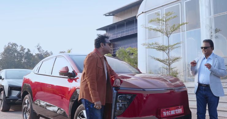 ar rahman with mahindra xev 9e