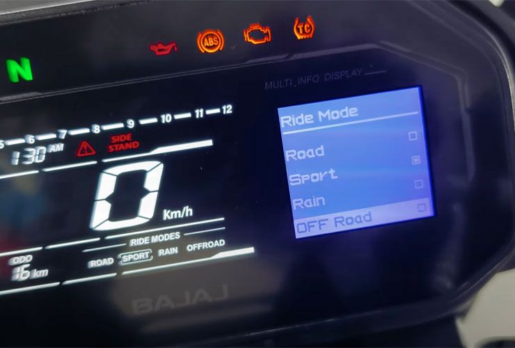 bajaj dominar 400 riding modes
