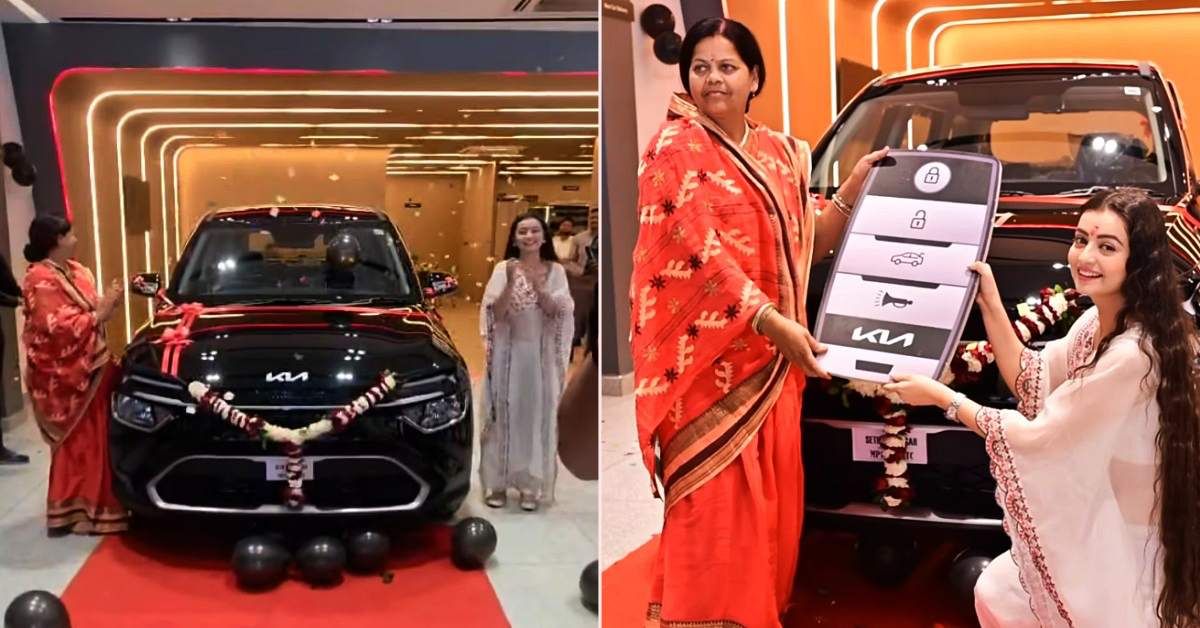 big boss 18 chahat pandey gifts mom kia carens