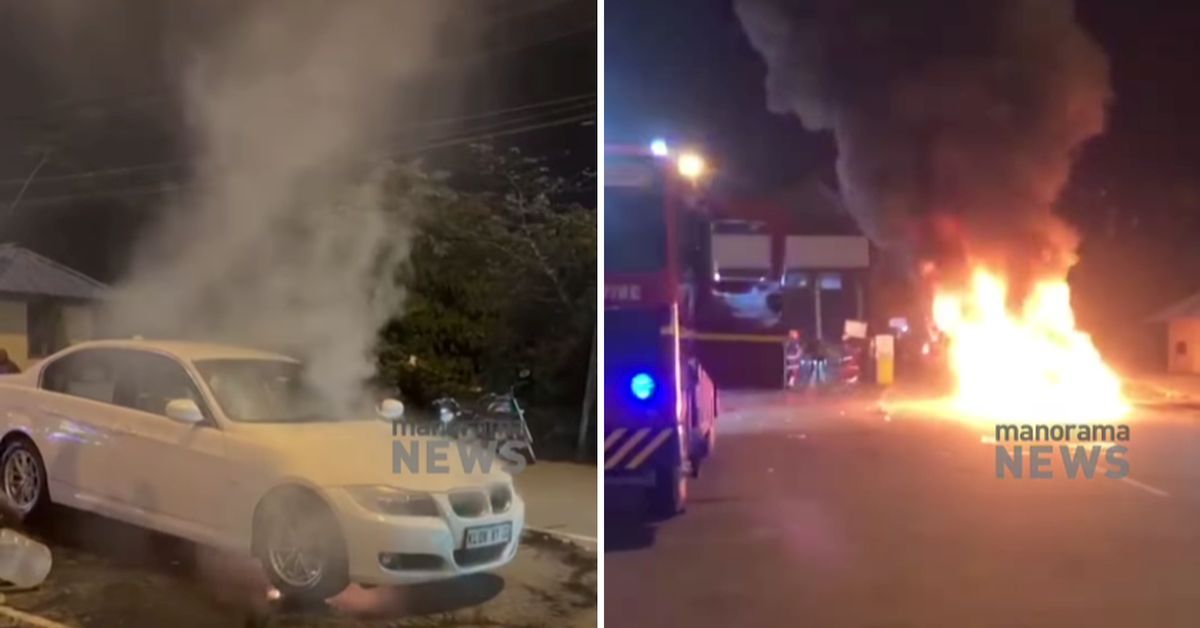 bmw catches fire bmw catches fire