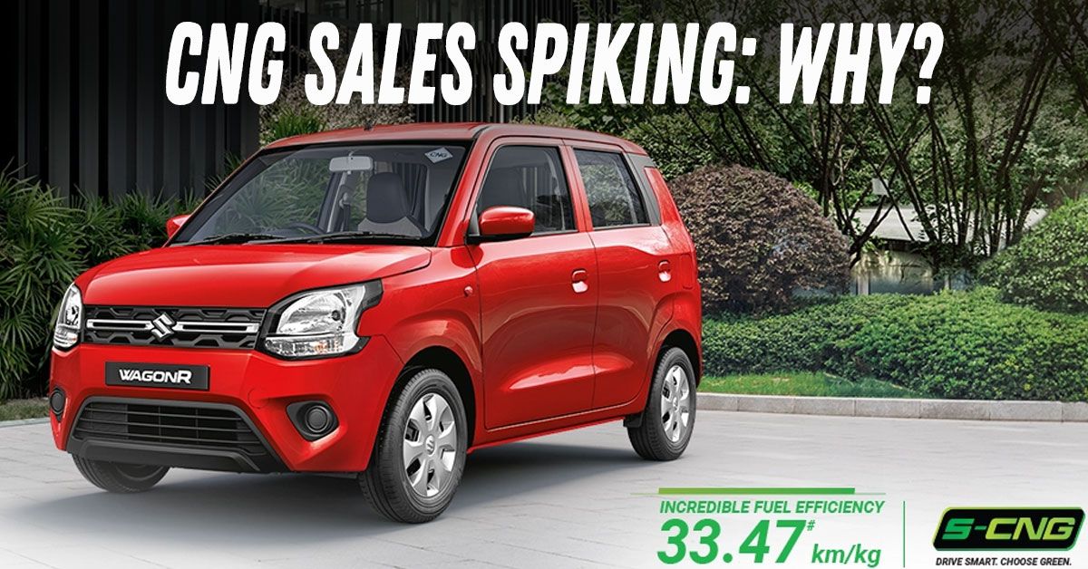 cng car sales spiking in india