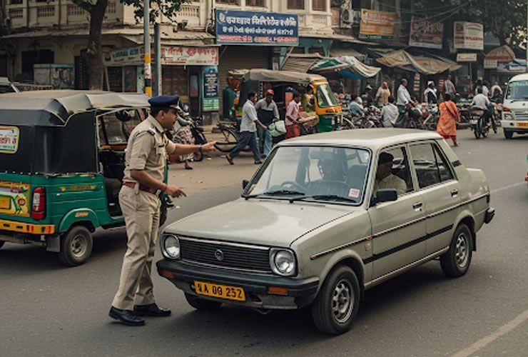 delhi traffic challan