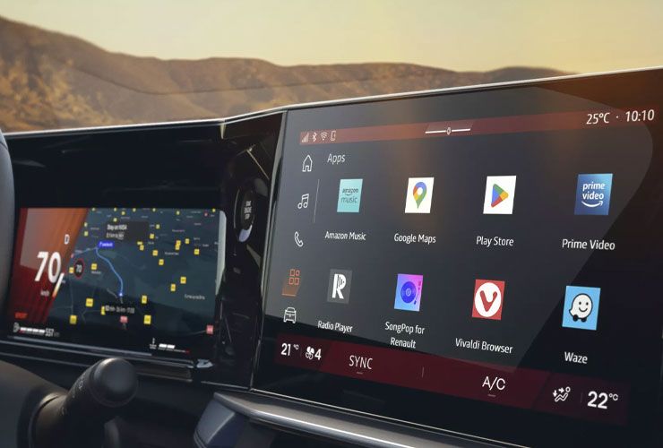 dual screens in renault boreal