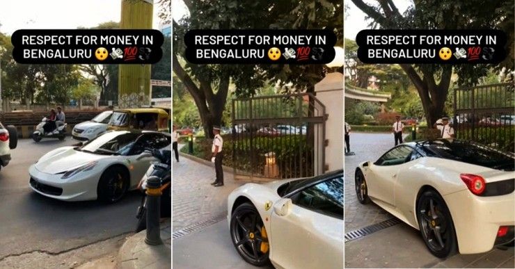 ferrari 458 italia bypasses security check