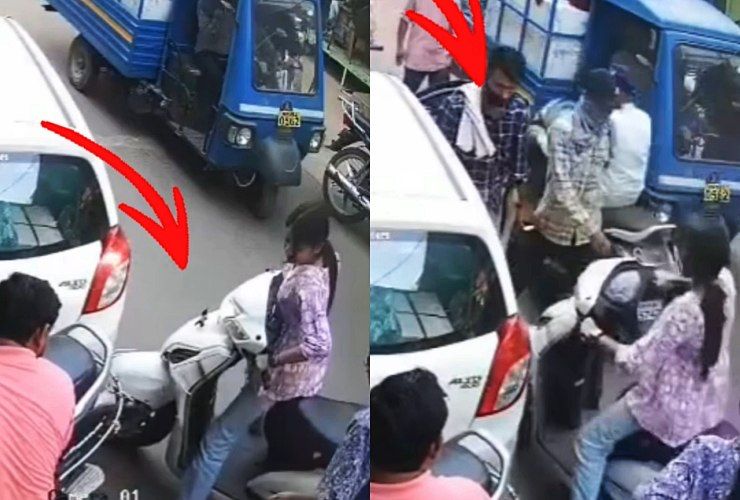 girl crashes scooter into alto driver