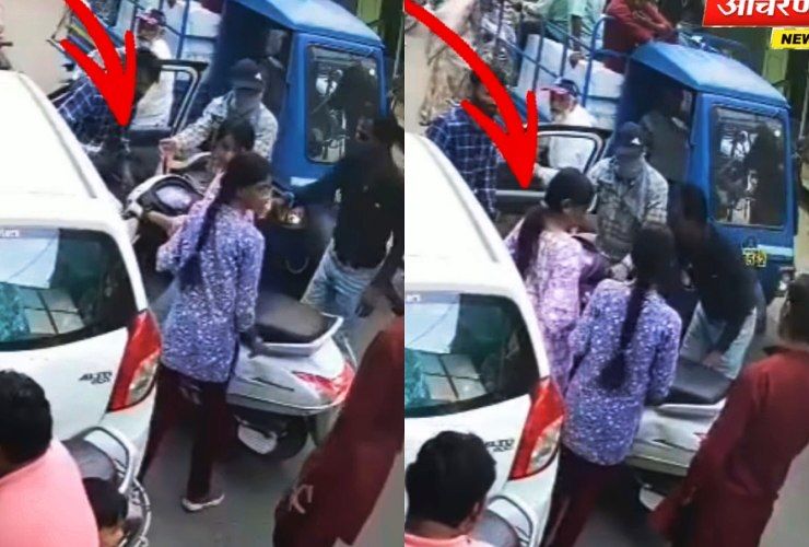 girl crashes scooter into alto driver car