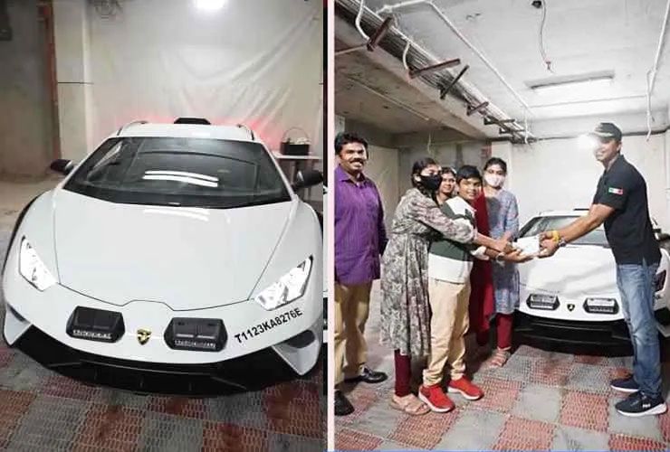 humble family takes delivery of lamborghini sterrato
