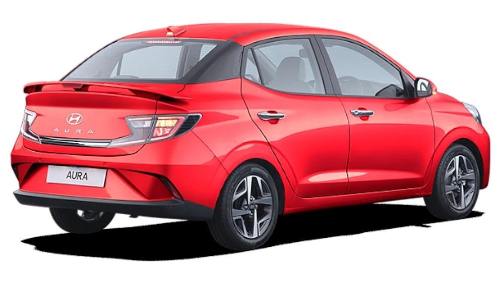 hyundai aura exterior rear right view