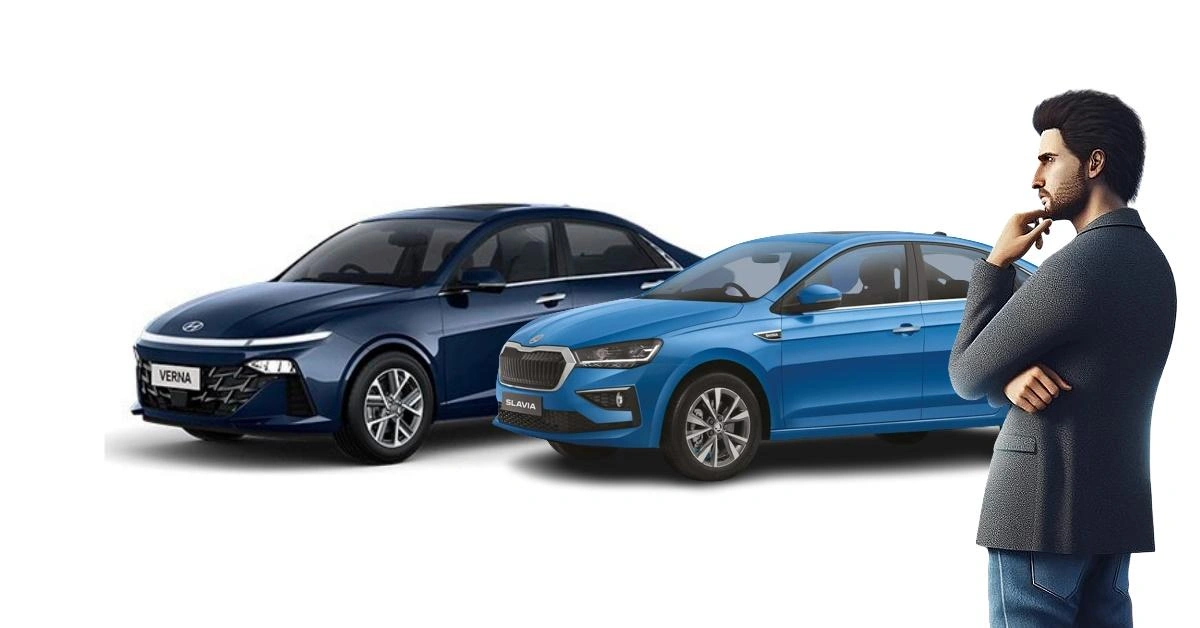 hyundai verna sx vs skoda slavia 1.0l classic lux practical family