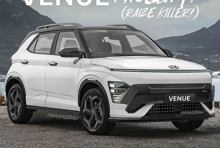 new hyundai venue facelift render