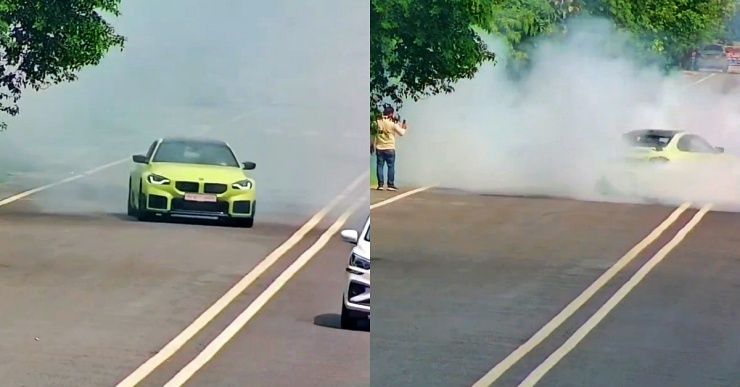 illegal bmw m2 drifting