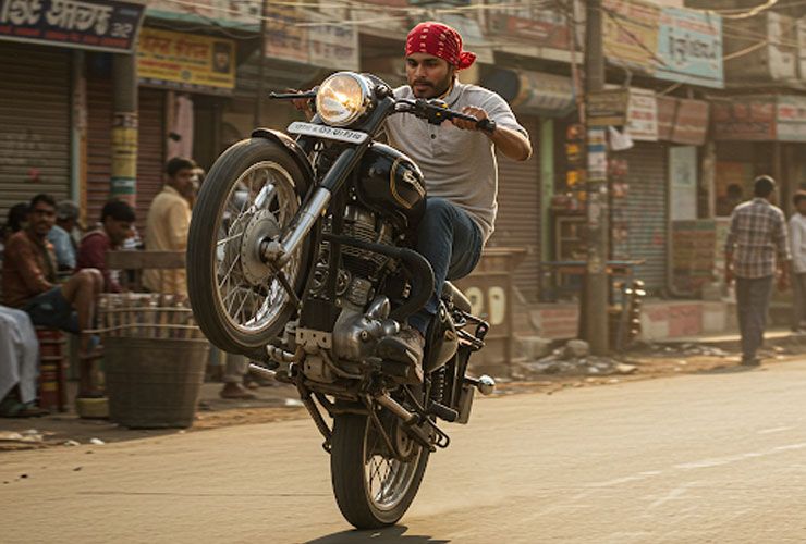 india bike stunting