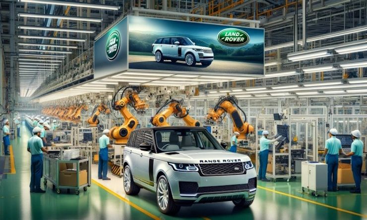 jaguar land rover factory assembly line
