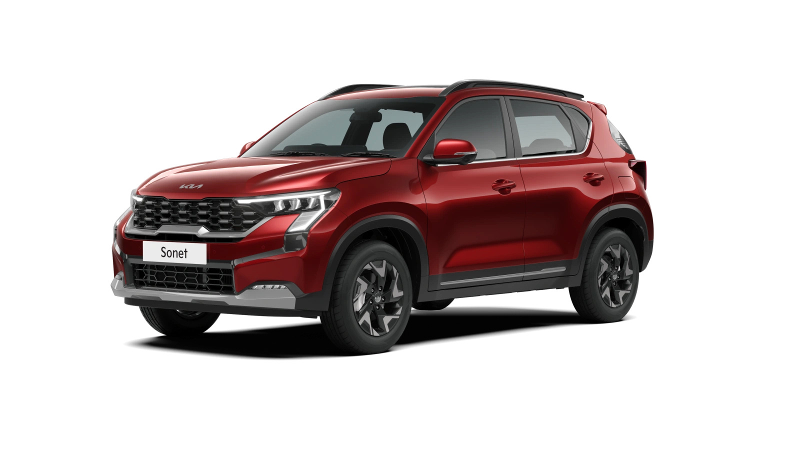 kia sonet colours intense red
