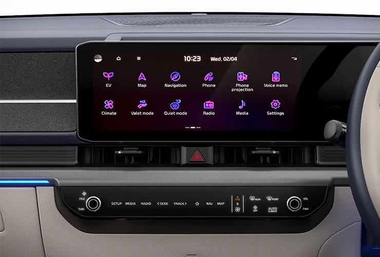 kia carens clavis infotainment unit