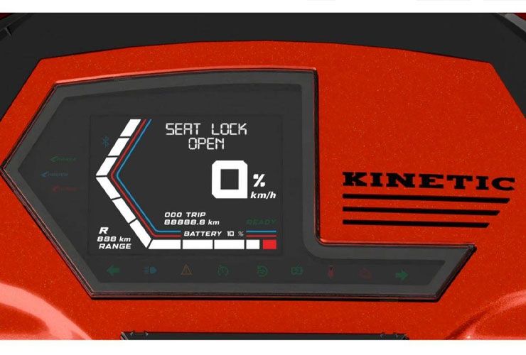 kinetic dx electric scooter instrument cluster