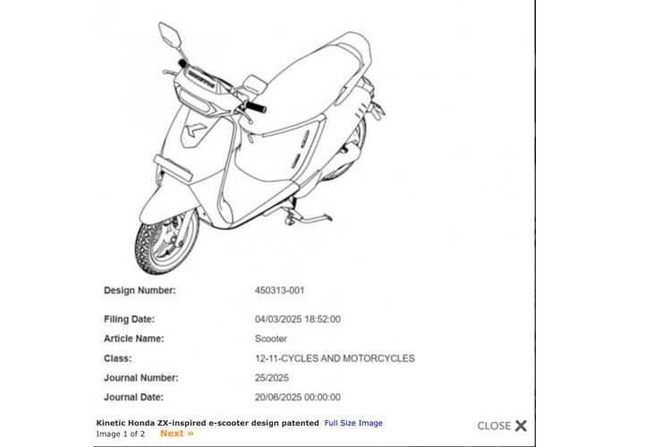 kinetic green electric scooter patent
