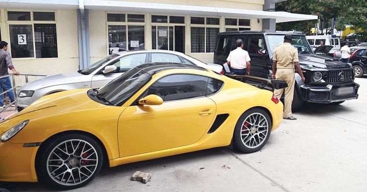 luxury cars seized for tax evasion