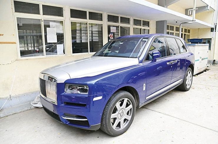 luxury cars seized for tax evasion