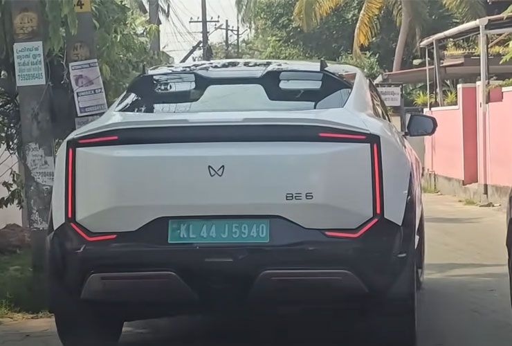 mahindra be6 rear design