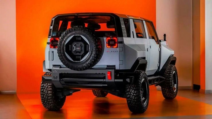mahindra thar.e rear