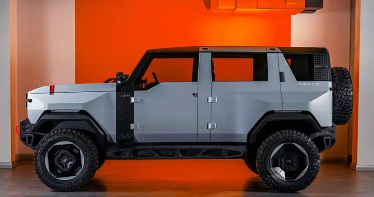 mahindra thar.e side