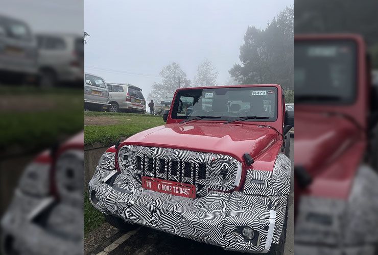mahindra thar facelift design