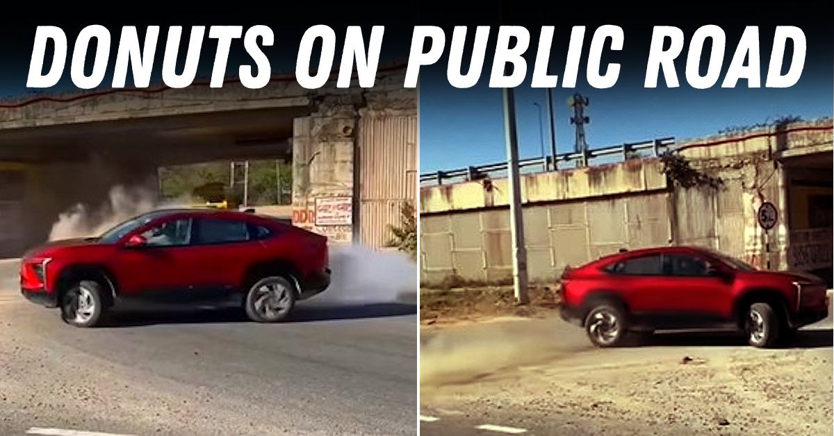 mahindra xev 9e donuts on public road featured