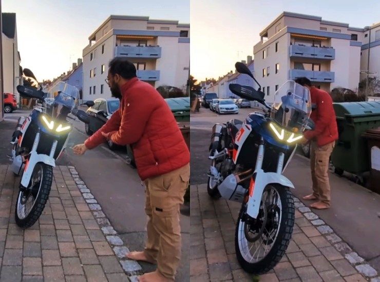 man performs hindu rituals in -2 degrees